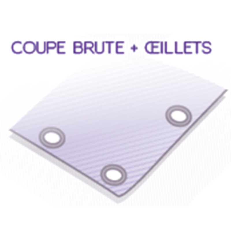 Coupe brute avec oeillets