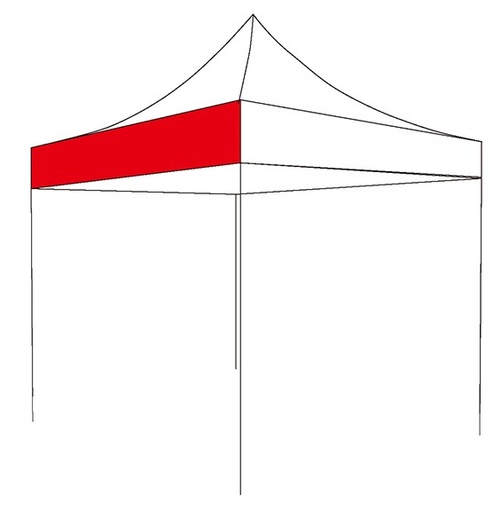 Bandeau pour chapiteau 300cm x 30cm